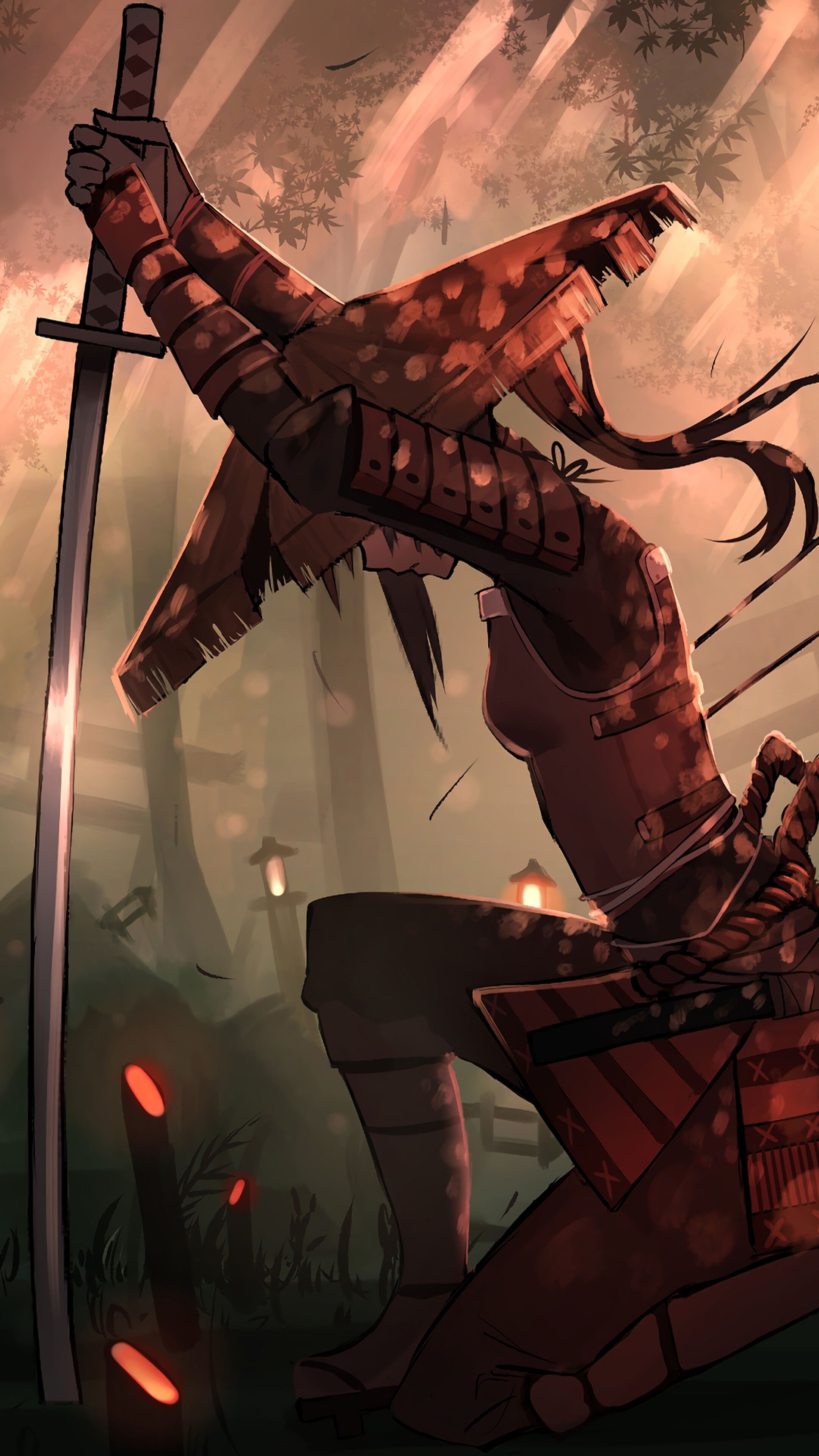 2160x3840 Samurai, Girl, Katana, Fantasy, Warrior, 4K iPhone 6s, 6 HD Wallpaper, Image, Background, Photo and Picture. Mocah.org HD Wallpaper, Phone