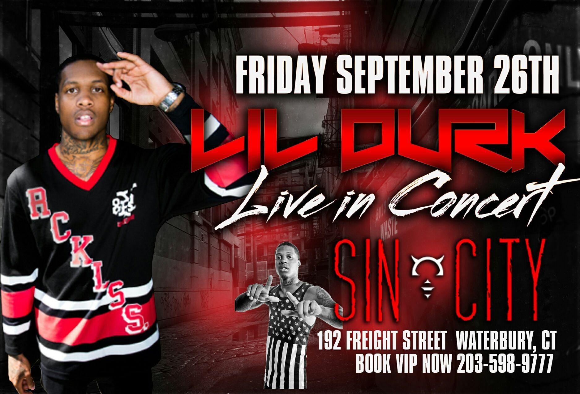 1880x1280 Tickets for LIL DURK LIVE AT SIN CITY in WATERBURY from ShowClix, Desktop