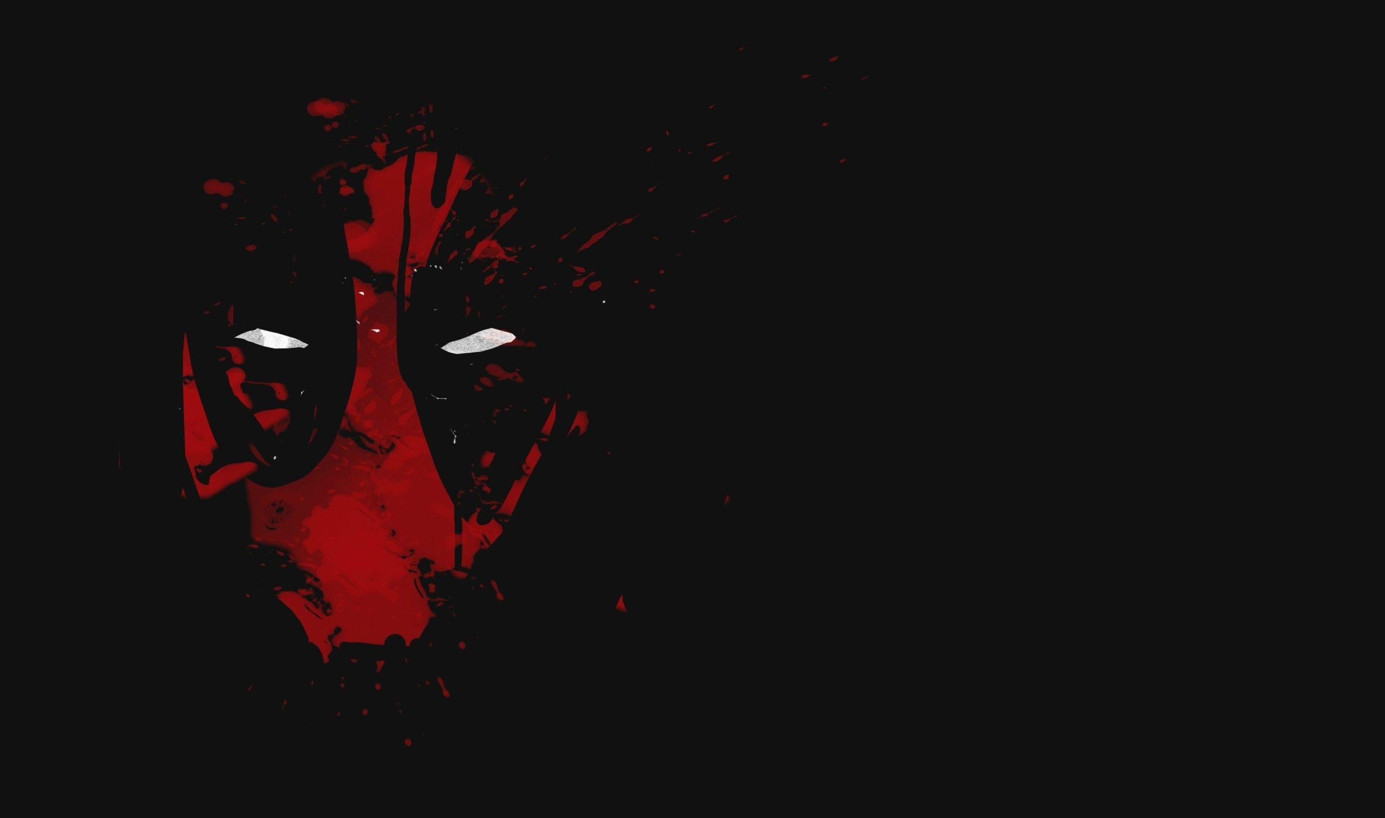 2760x1630 Cool Deadpool Wallpaper with Red Abstract Mask with White Eyes in Dark Background (27 Pics) Wallpaper. Wallpaper Download. High Resolution Wallpaper, Desktop