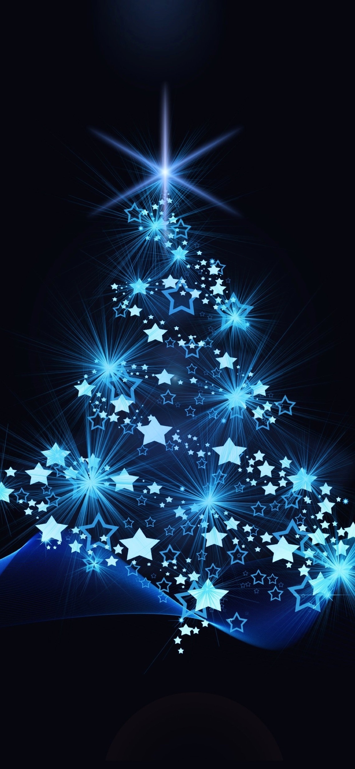 1250x2690 christmas wallpaper, blue, christmas tree, christmas decoration, light, sky, Phone