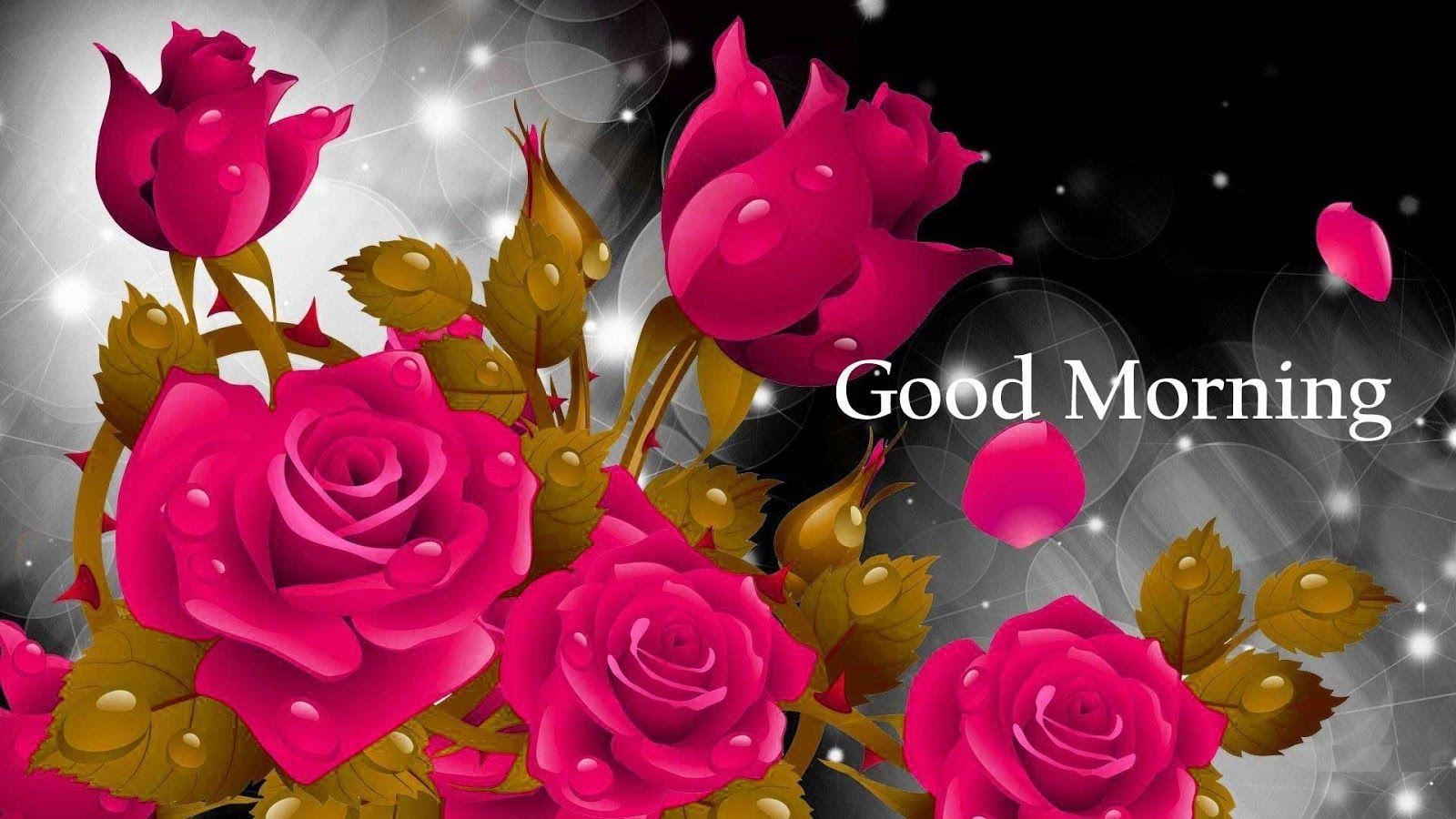 1600x900 Good Morning Image with Rose. song image. Morning, Desktop