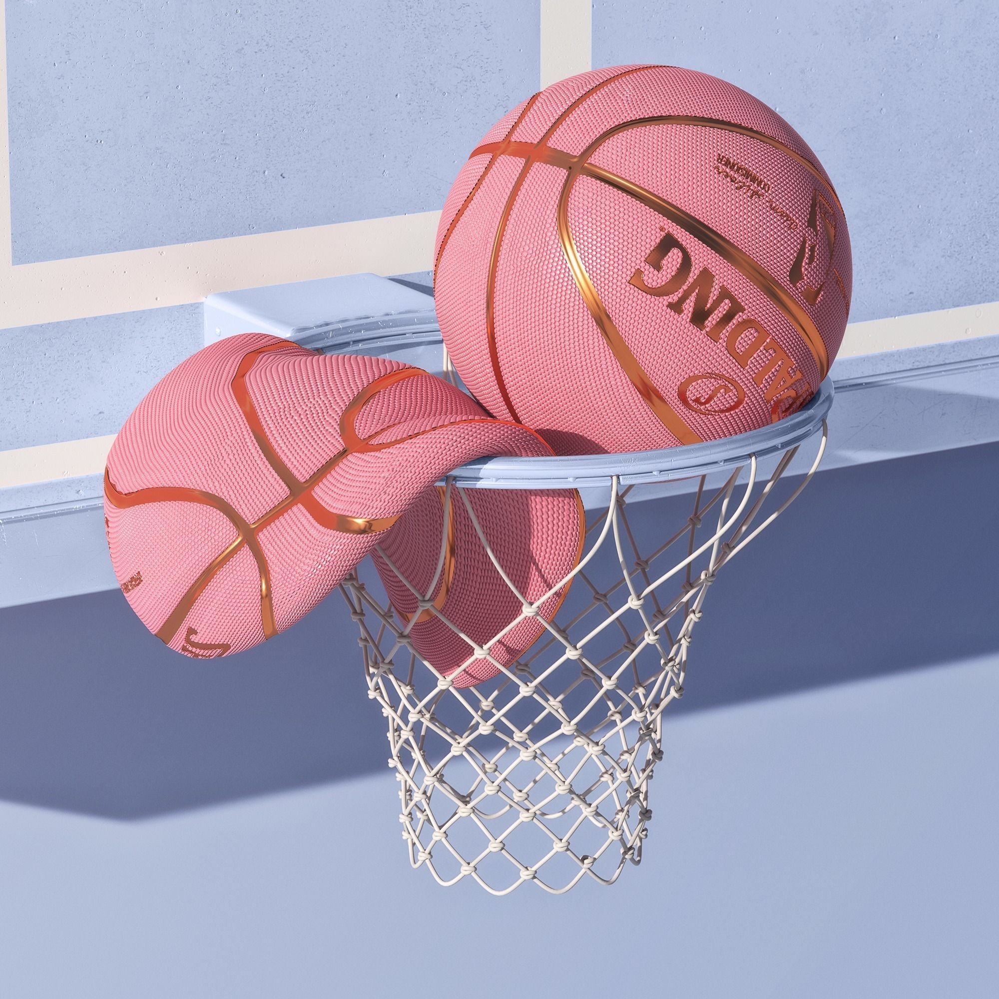 2000x2000 Pink Basketball Wallpaper Free Pink Basketball Background, Phone