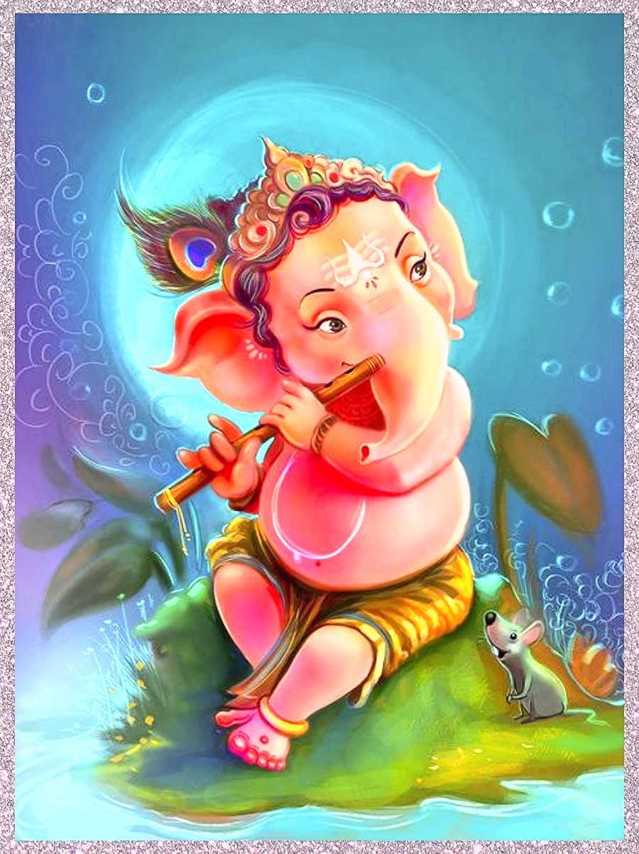 900x1210 Ganesh Cartoon, Phone