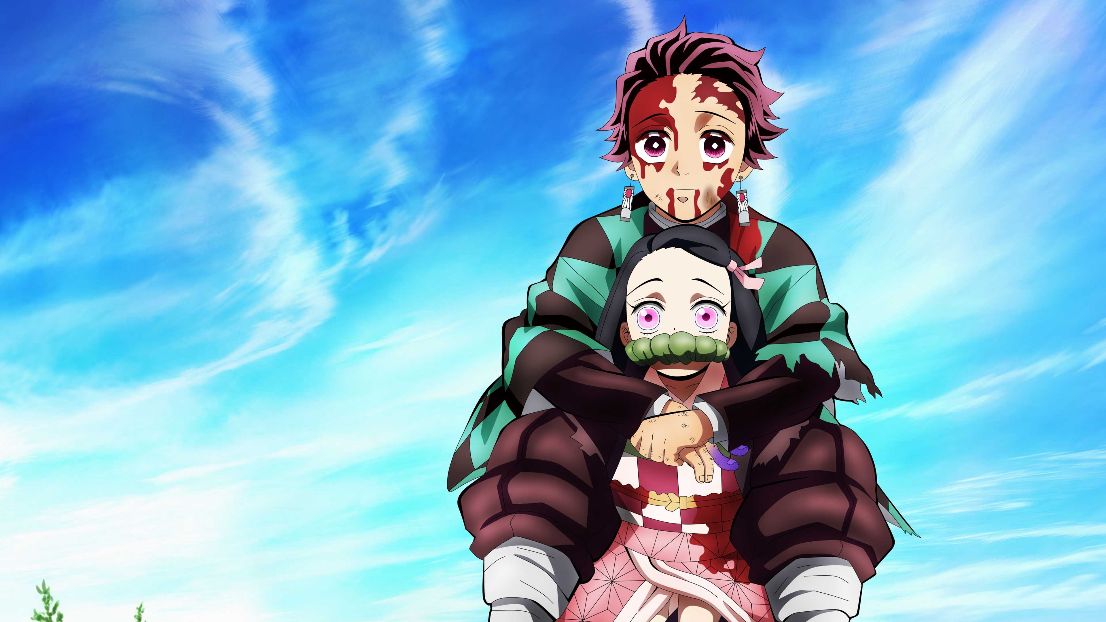 3840x2160 Nezuko Kamado Tanjiro Kamado 4K HD Demon Slayer Kimetsu no Yaiba Wallpaper, Desktop