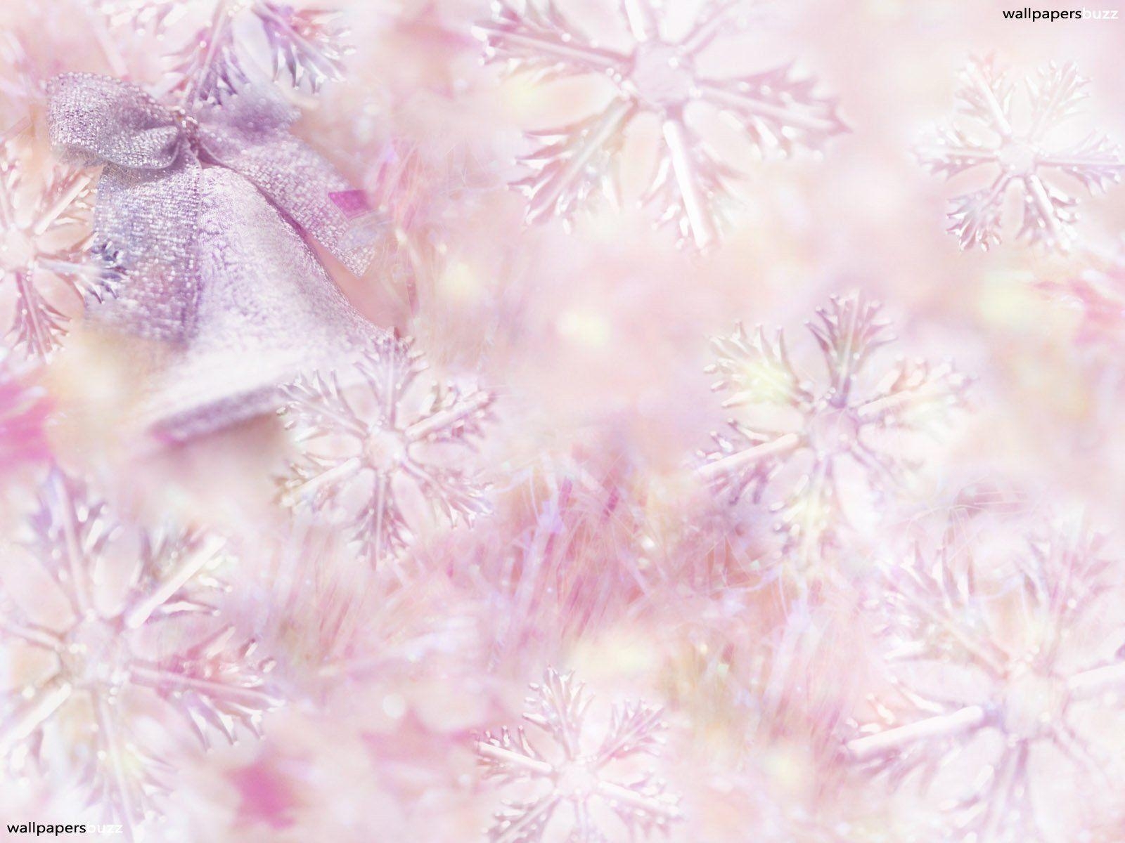 1600x1200 Pink Snowflakes Wallpaper, Desktop