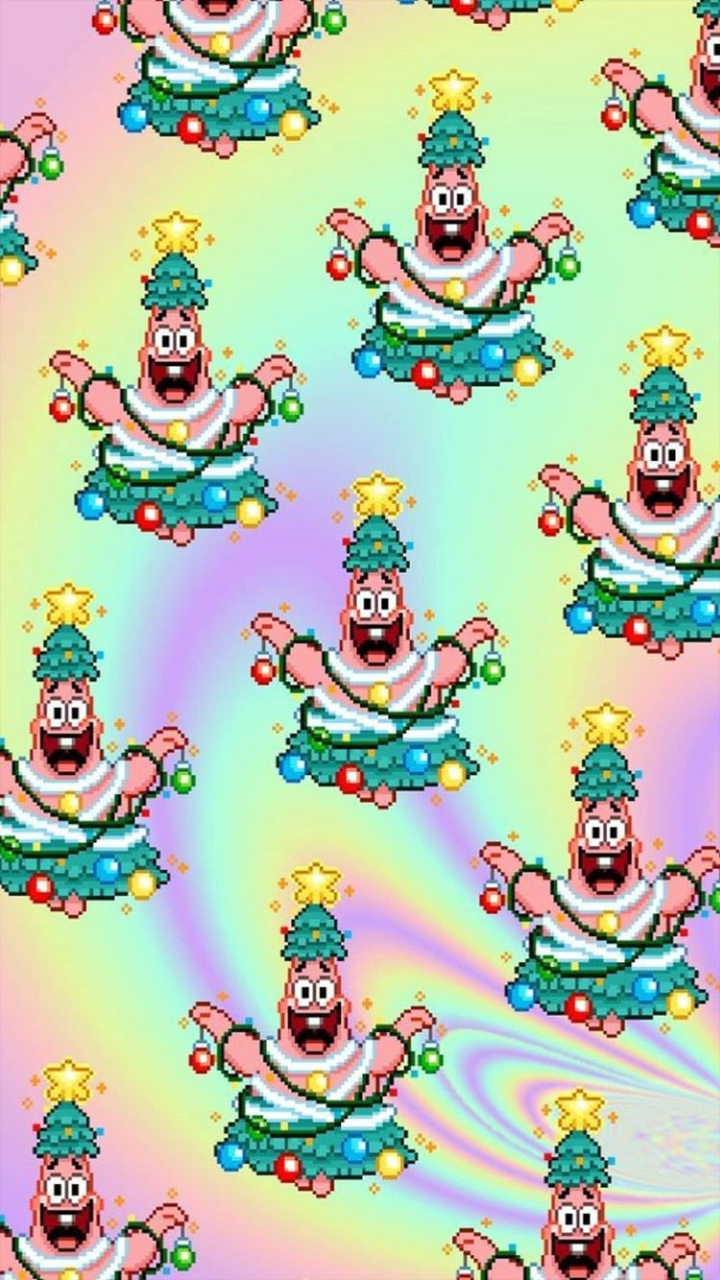 720x1280 Spongebob Christmas Wallpaper, Phone