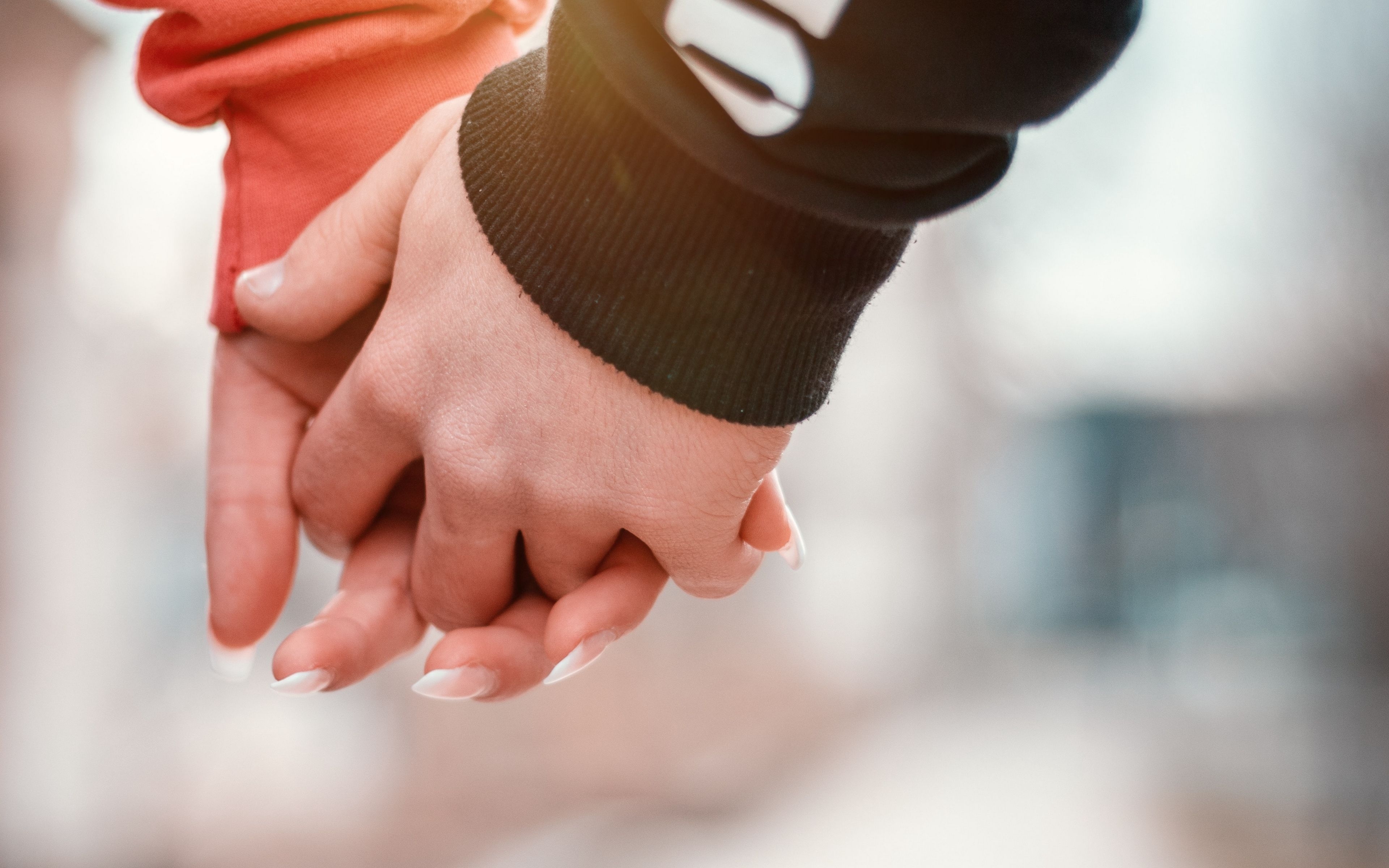 3840x2400 Wallpaper Couple, Hands, Touch, Tenderness, Romance, Hands Wallpaper HD, Desktop