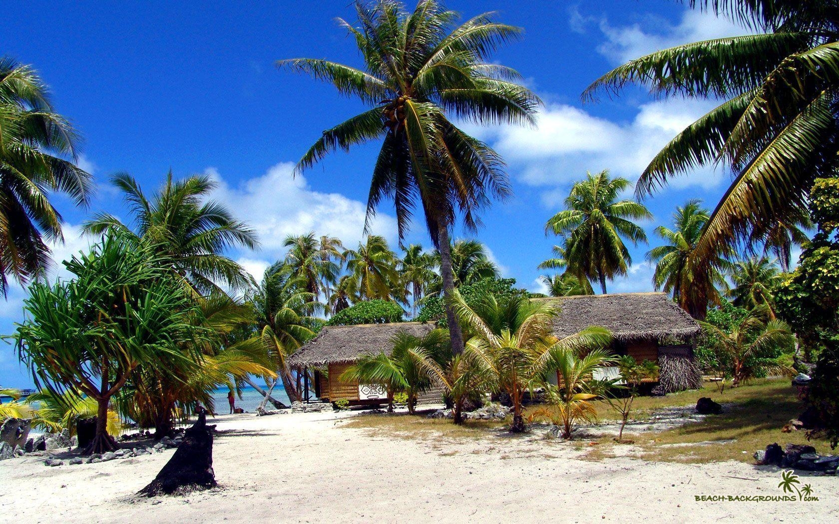 1680x1050 Bungalows On The Sandy Beach Wallpaper  px Free Download, Desktop