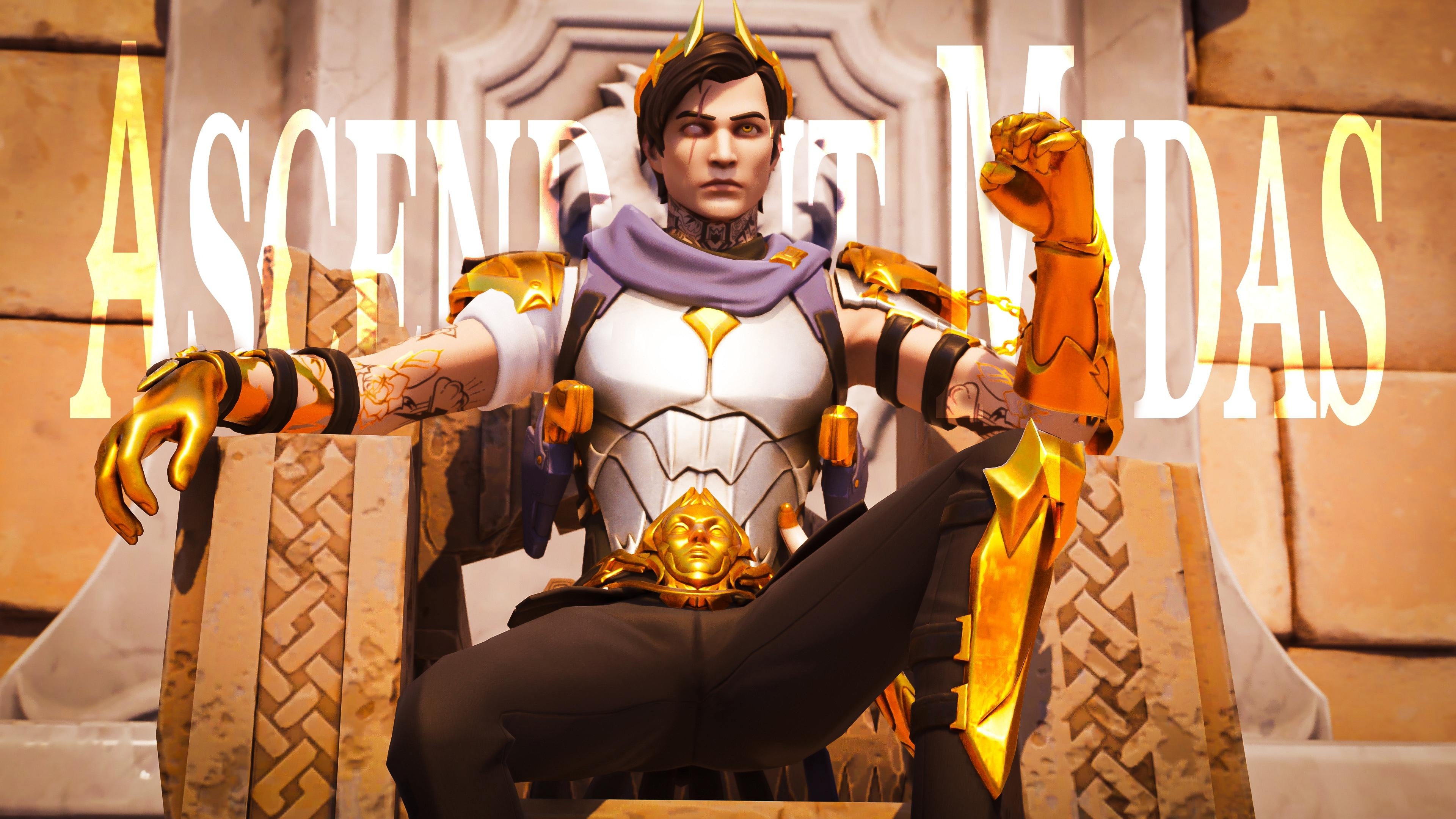 3840x2160 Ascendant Midas Fortnite wallpaper, Desktop