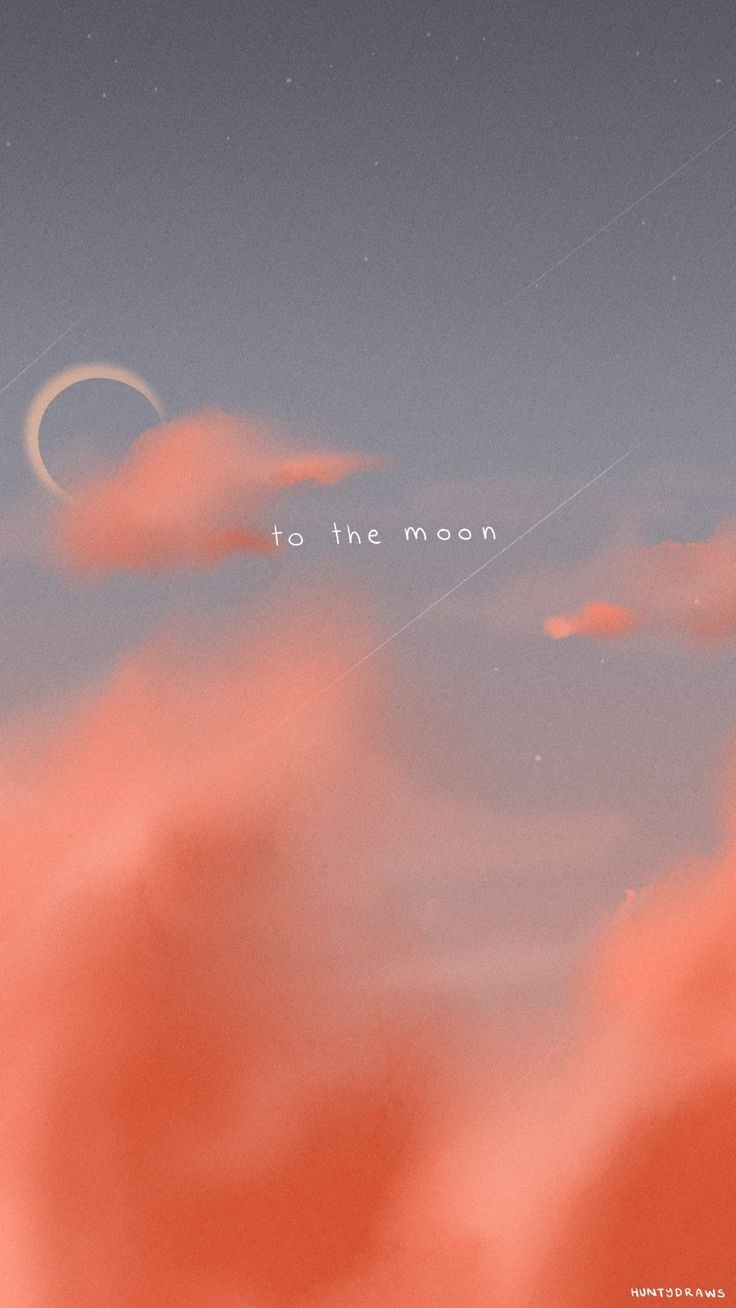 740x1310 To The Moon. (1 2 Matching Wallpaper). Cute Couple Wallpaper, Matching Wallpaper, Cute Wallpaper For Phone, Phone
