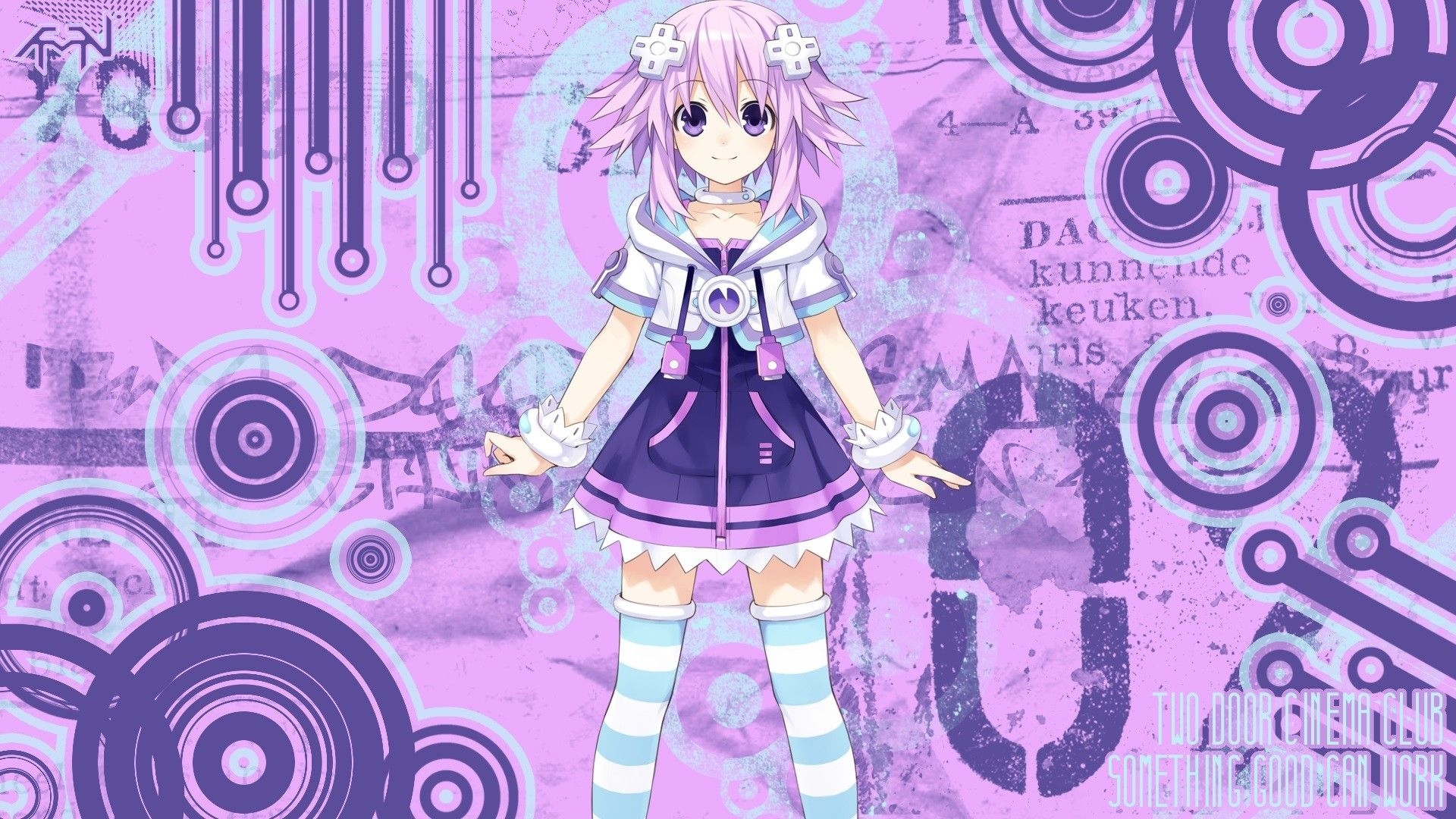 1920x1080 Purple hair short hair anime purple eyes anime girls Hyperdimension Neptunia wallpaperx1080, Desktop