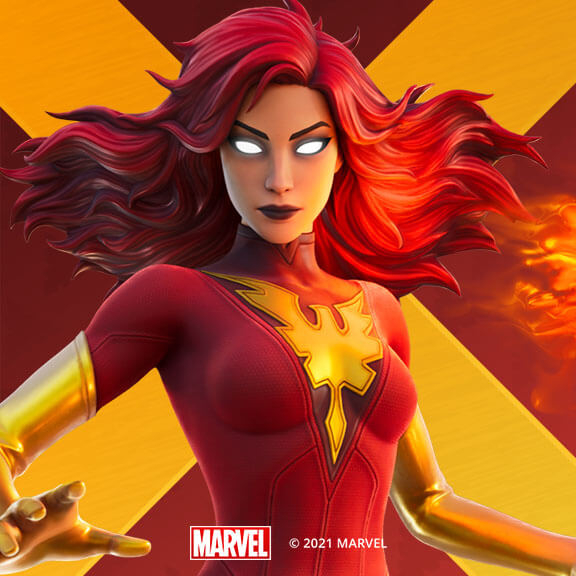 580x580 Dark Phoenix Fortnite wallpaper, Phone