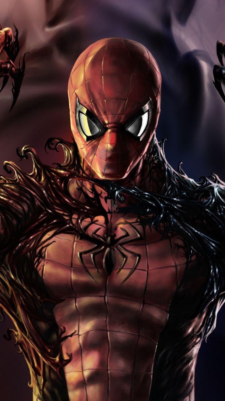 720x1280 Carnage, Venom, Spider Man, Artwork,  Wallpaper. Comic Pix, Phone