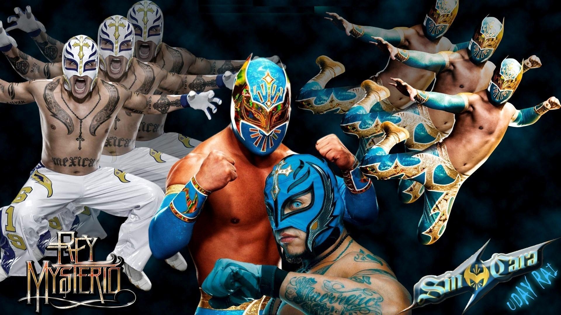 1920x1080 HD WWE Rey Mysterio Different Looks Wallpaper, Desktop