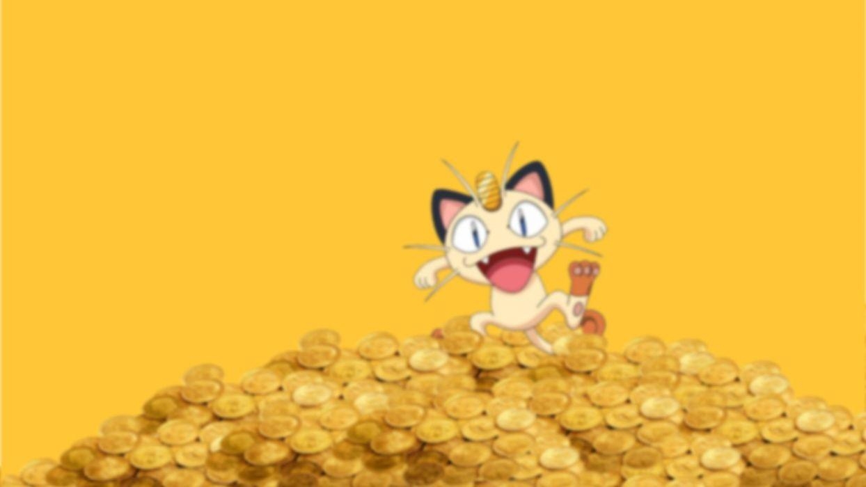 1250x700 Pokemon coins money Meowth wallpaperx1080, Desktop