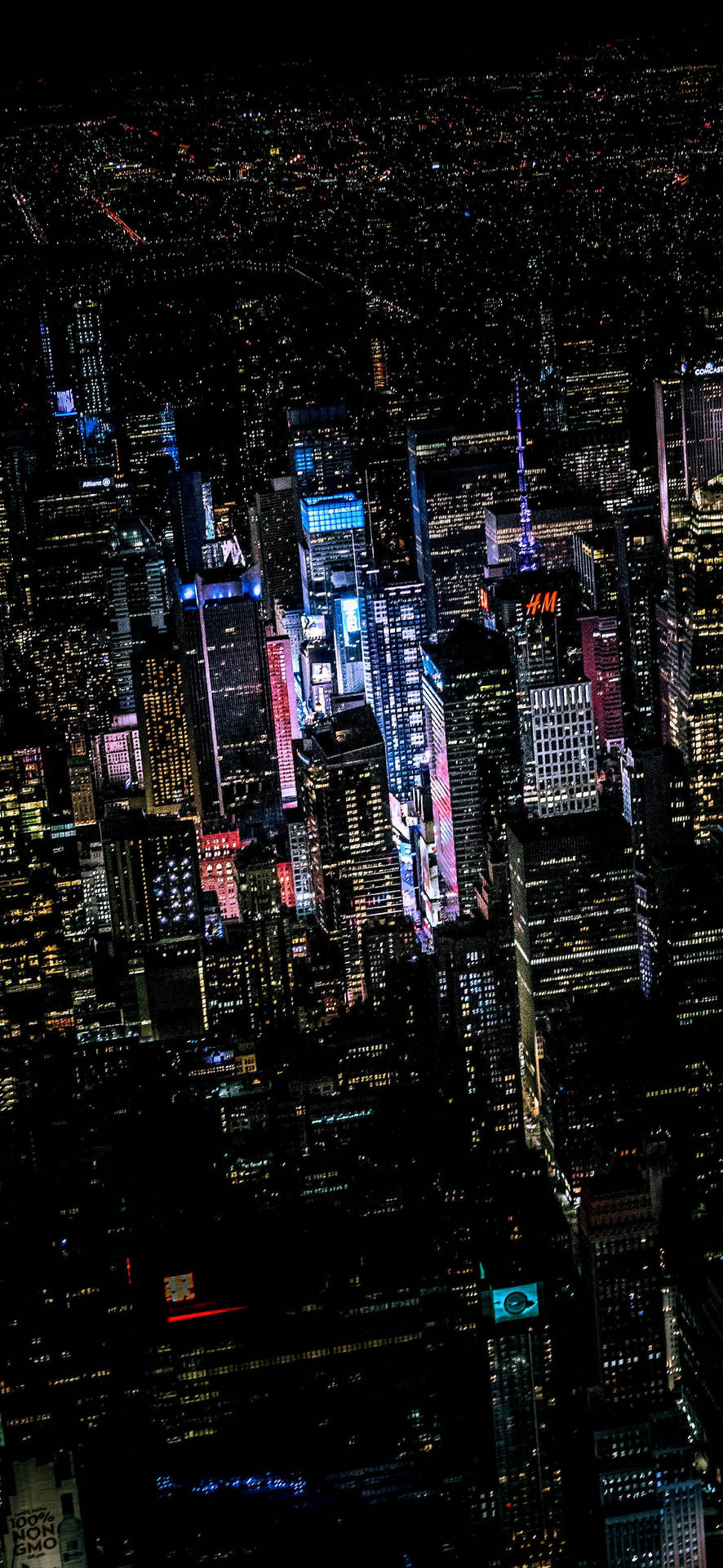 890x1920 Download City Lights New York Night iPhone Wallpaper, Phone