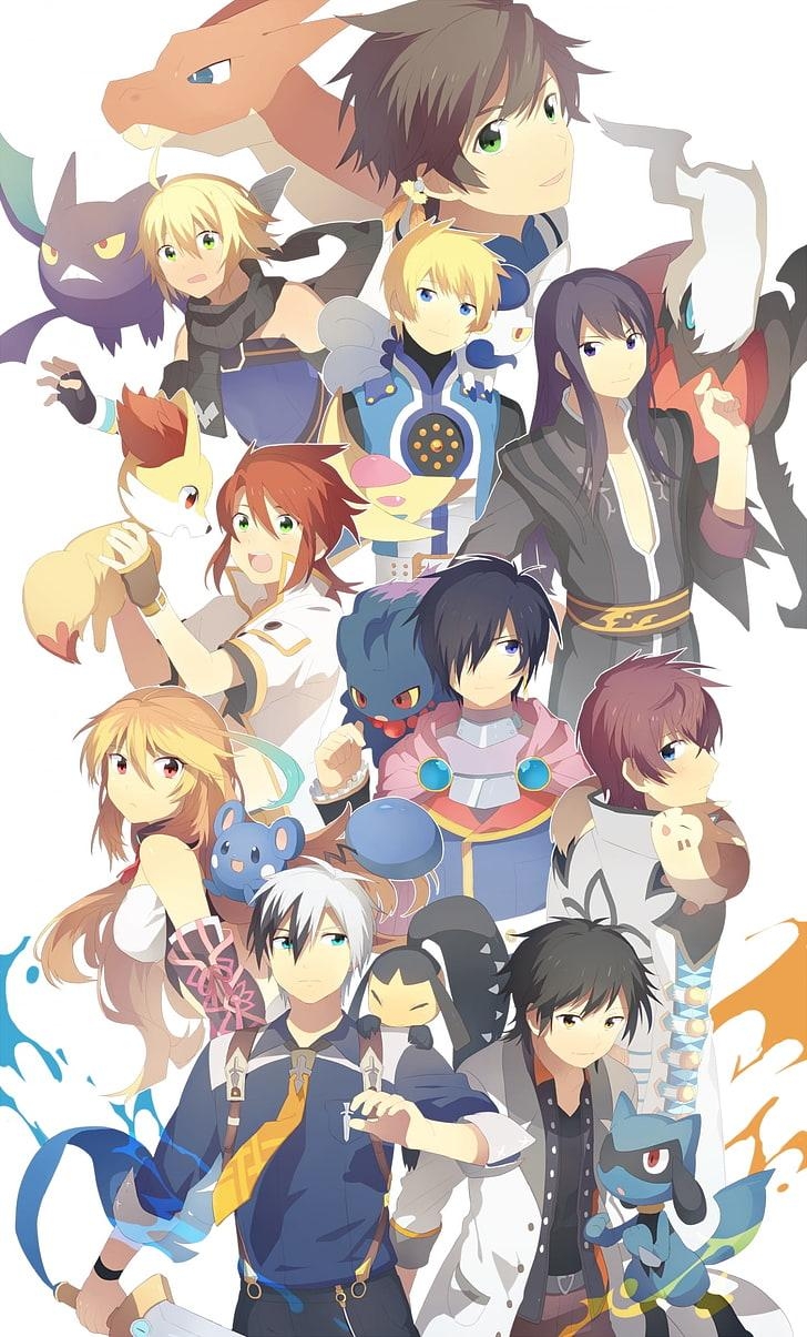 730x1210 HD wallpaper: anime boys, anime girls, adult, large group, Phone