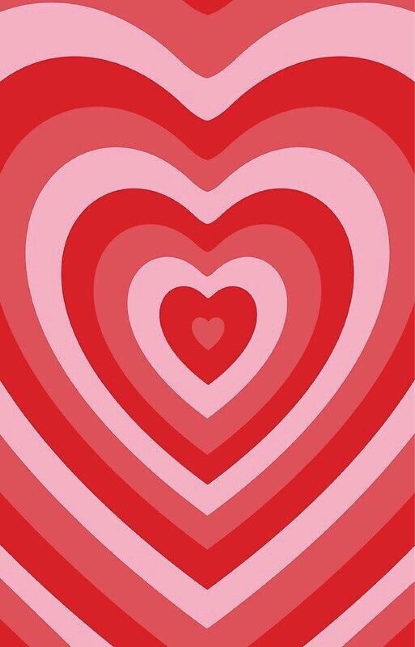 830x1280 Heart Wallpaper Pink and Red Vintage, Phone