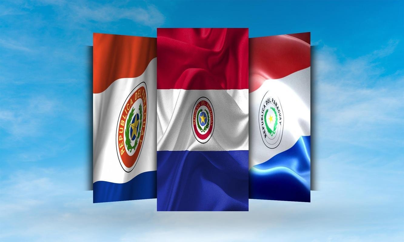 1340x800 Paraguay Flag Wallpaper for Android, Desktop