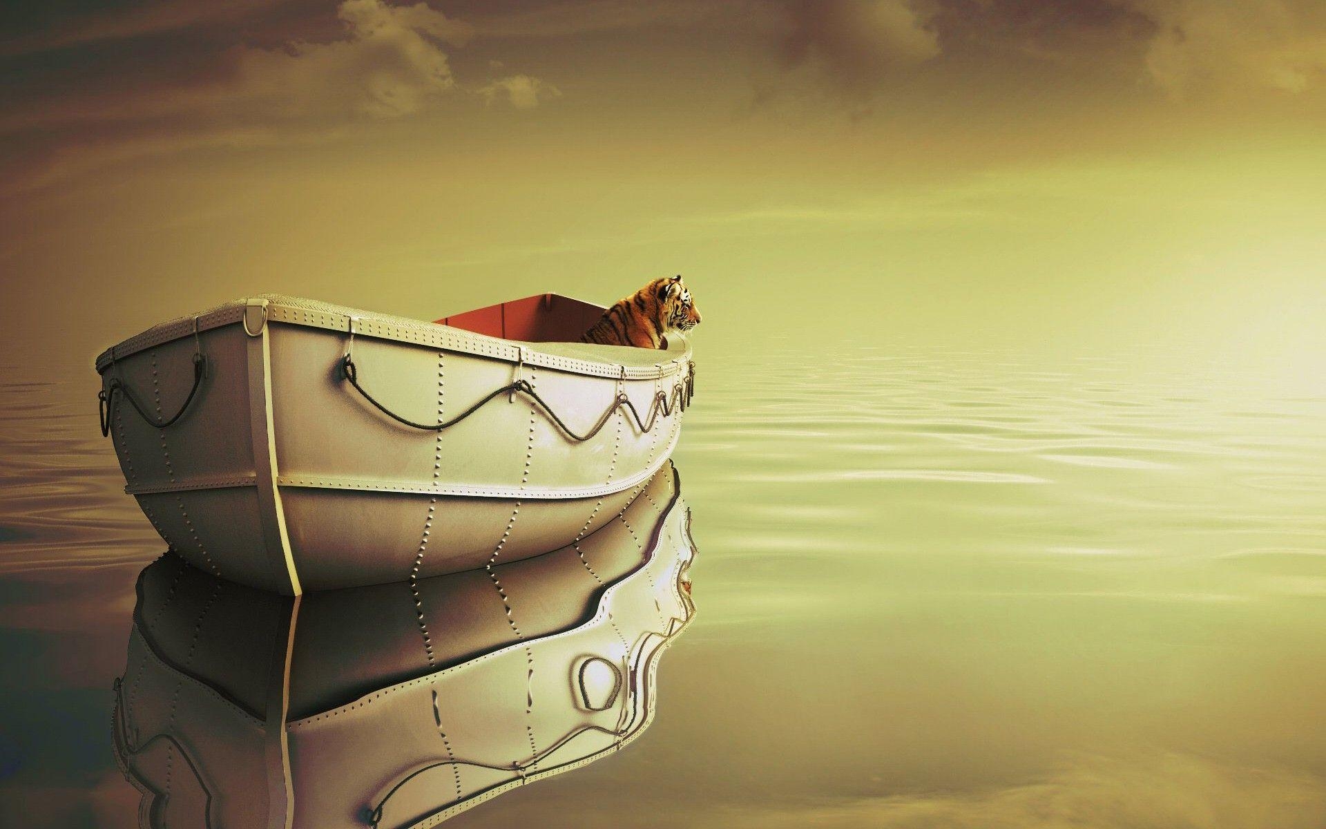 1920x1200 Life Of Pi Boat, HD Movies, 4k Wallpaper, Image, Background, Desktop