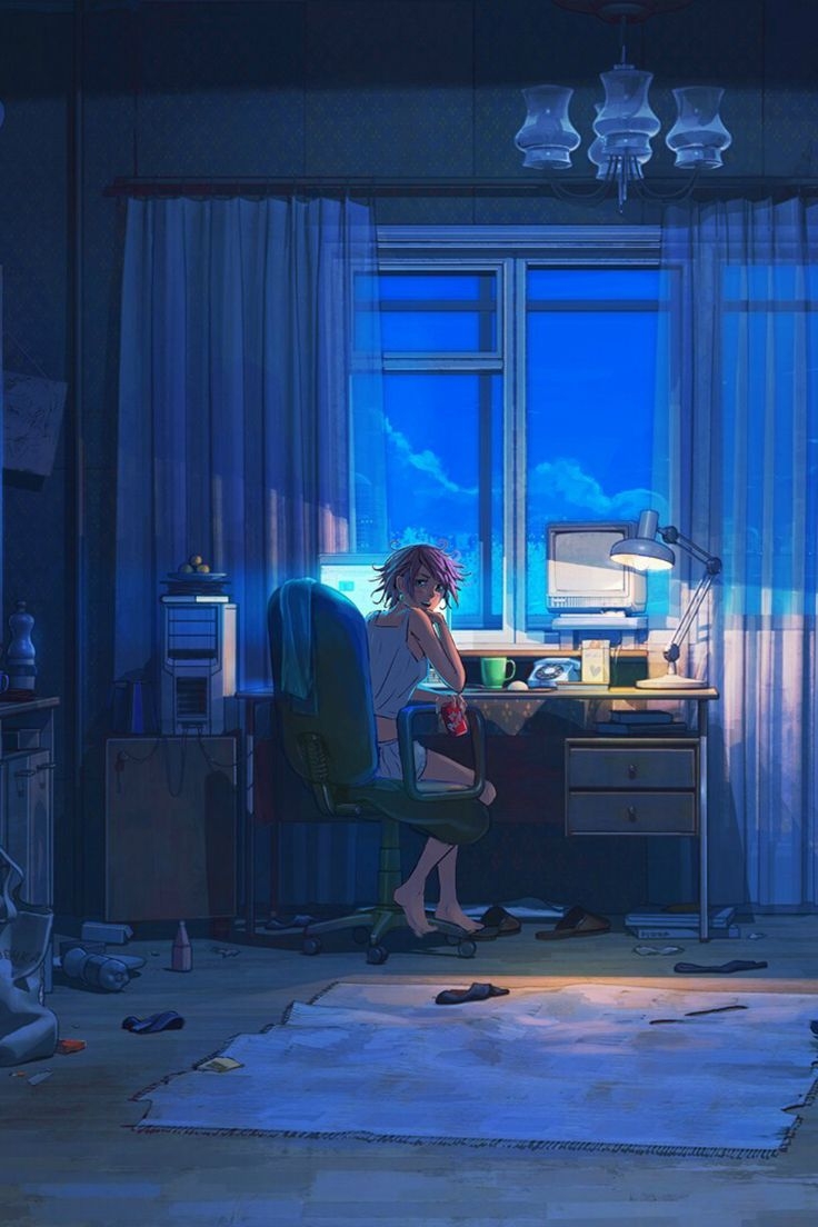 740x1110 Late night chillin'. HD anime wallpaper, Anime wallpaper, Android wallpaper, Phone