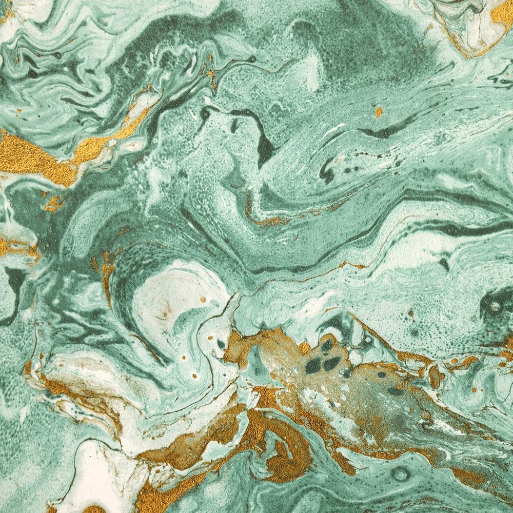 1000x1000 Marbled Wallpaper in Emerald Green from the Precious Elements Collecti, Phone