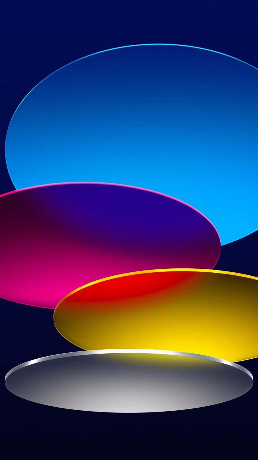 850x1500 Circles Blue Dark iPad Air iPhone Wallpaper 4K, Phone