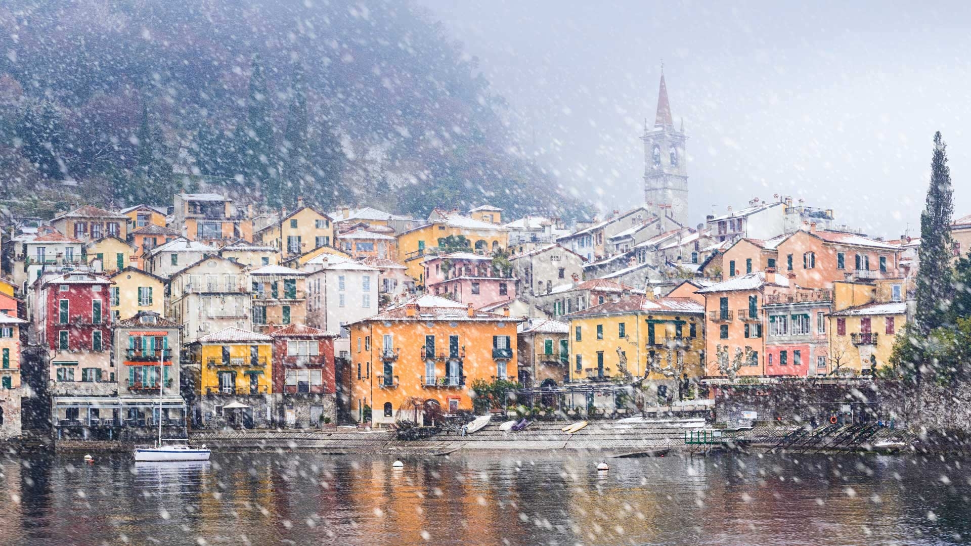 1920x1080 Varenna Snow, Desktop