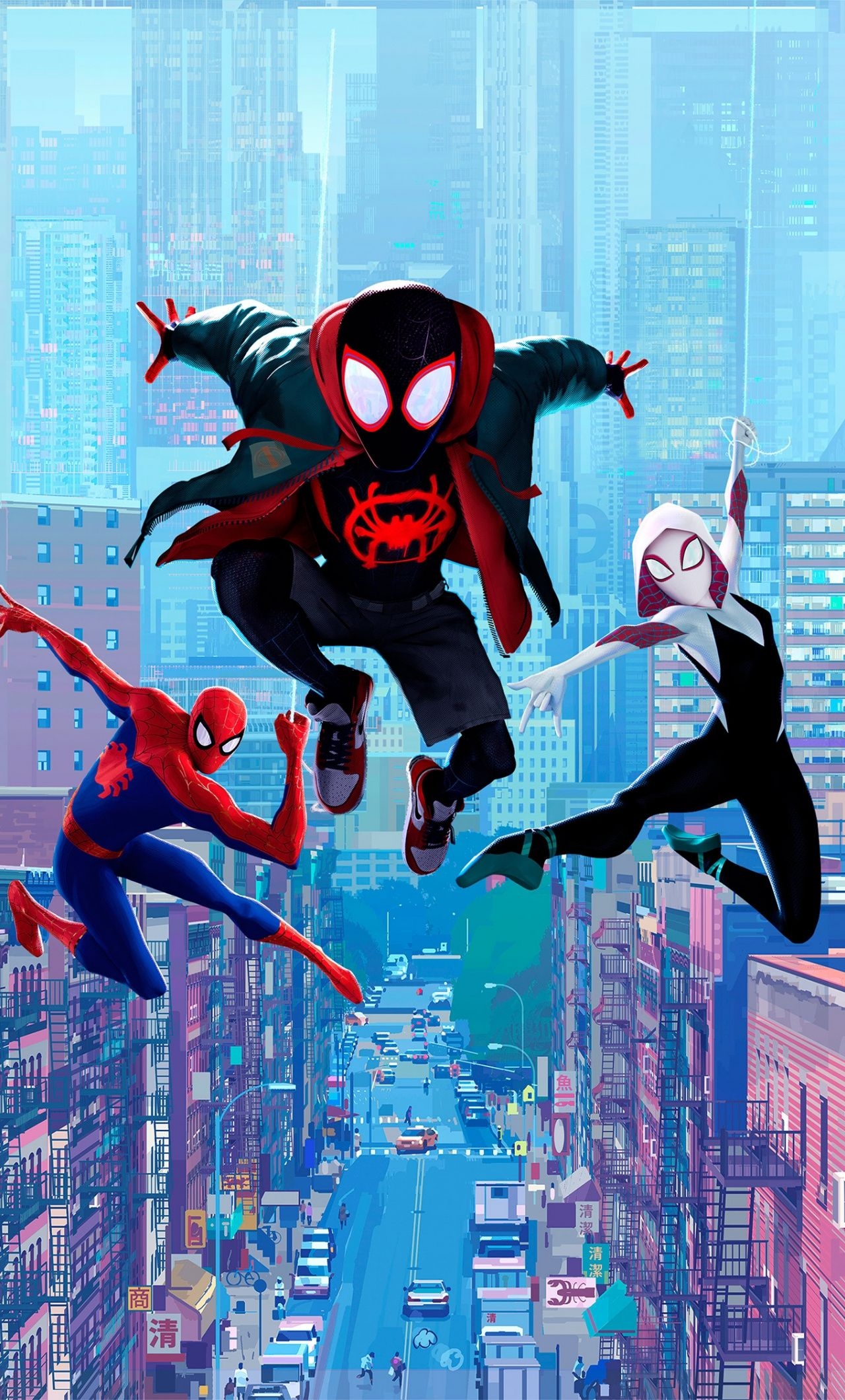 1280x2120 Into The Spider Verse Wallpaper.wallpapercan.com, Phone