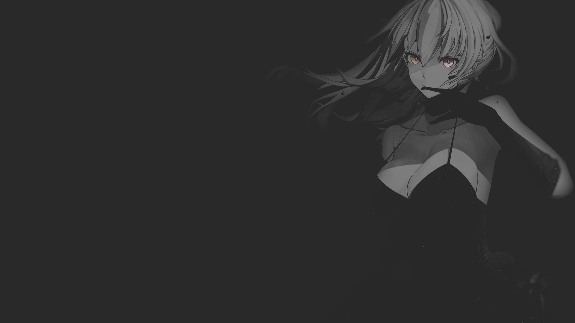 1920x1080 Wallpaper Fate Stay Night Anime Illustration, Minimalism, Texture, Black Background • Wallpaper For You HD Wallpaper For Desktop & Mobile, Desktop