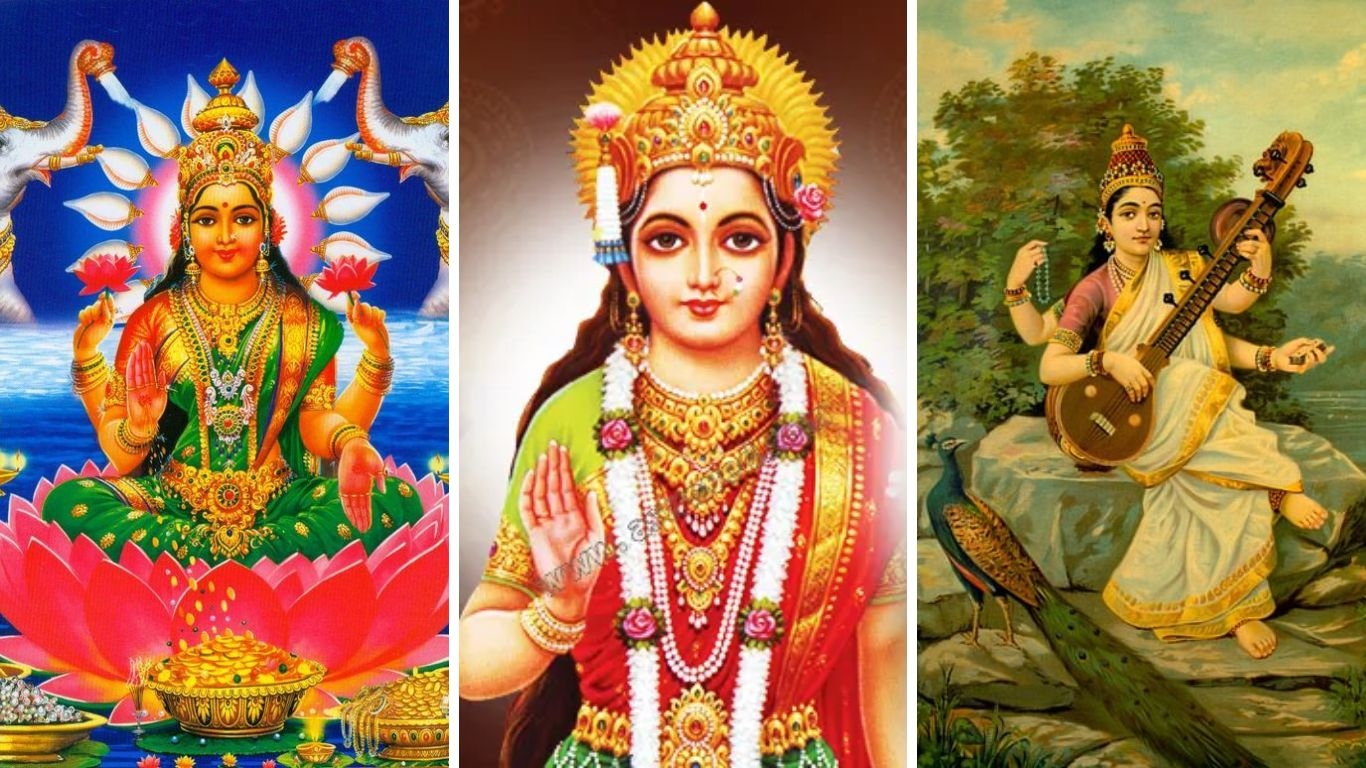 1370x770 Tridevi Supreme Goddesses In Hindu Mythology, Desktop