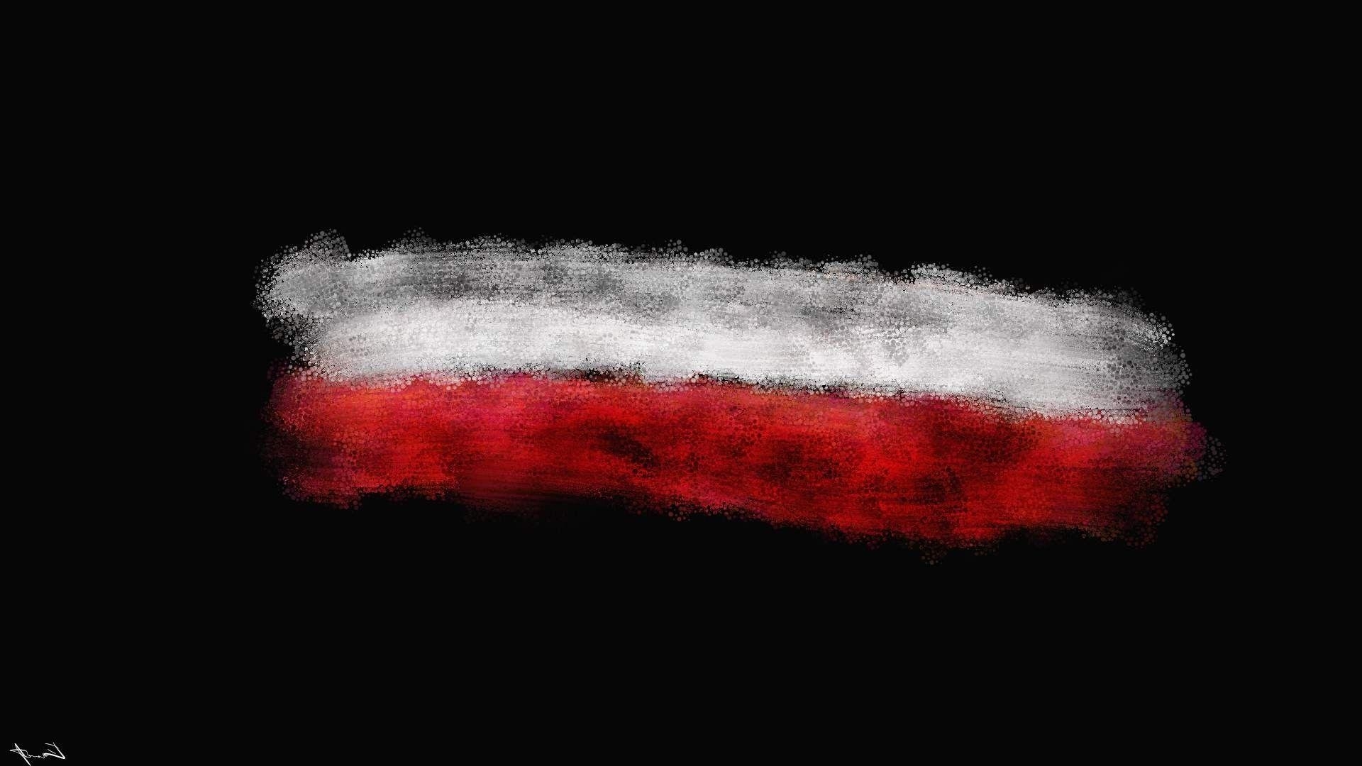 1920x1080 Poland, Flag, Abstract, Minimalism Wallpaper HD / Desktop, Desktop