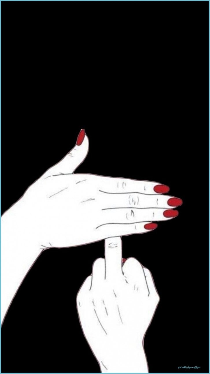 730x1300 girl middle finger wallpaper, Phone