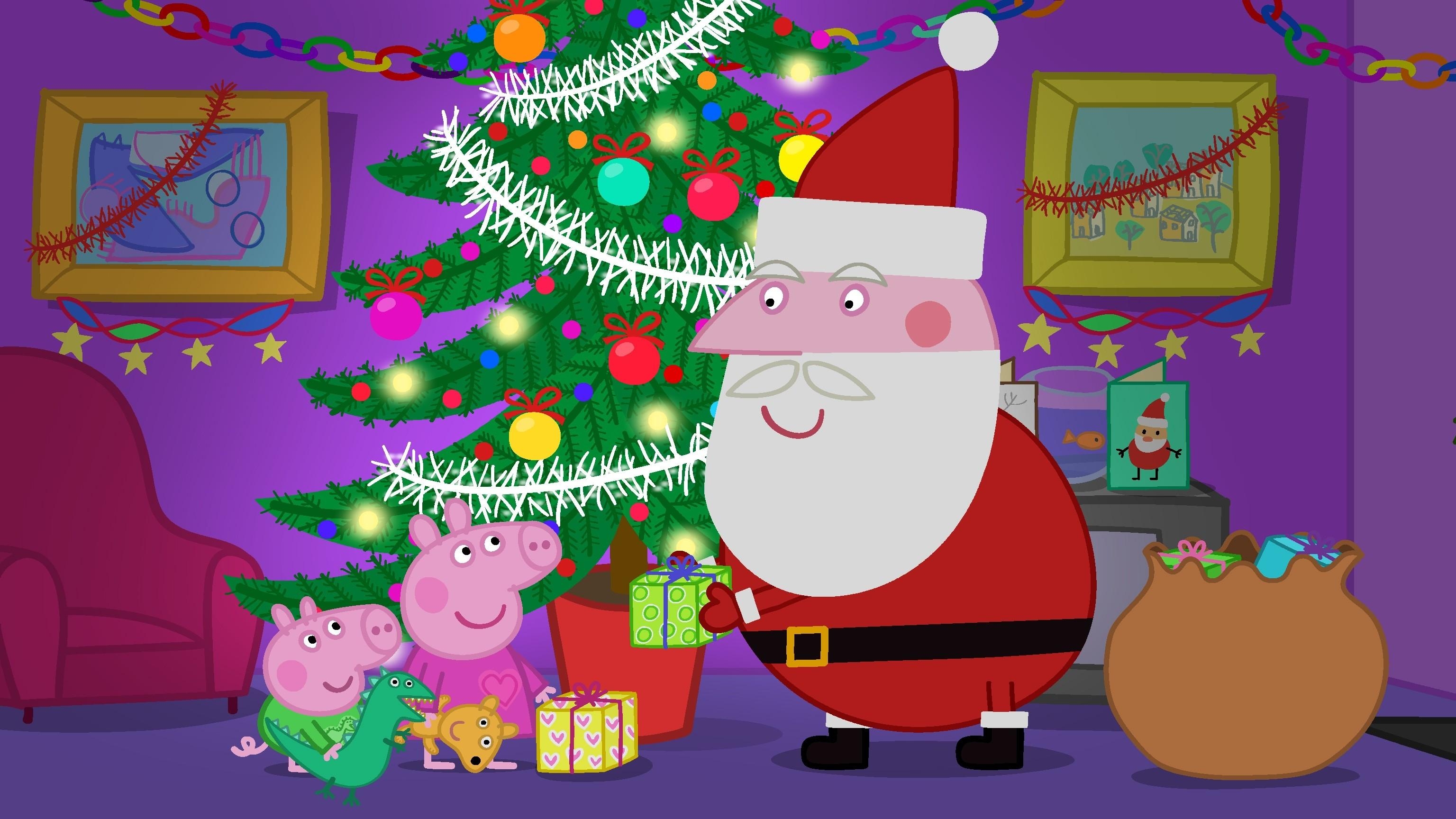 3080x1730 Christmas Pig Wallpaper, Desktop