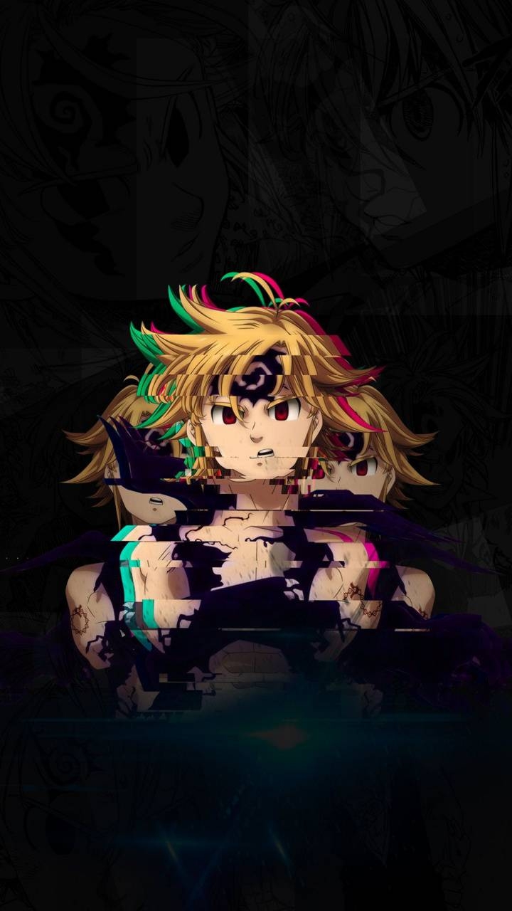 720x1280 Meliodas Glitch wallpaper, Phone