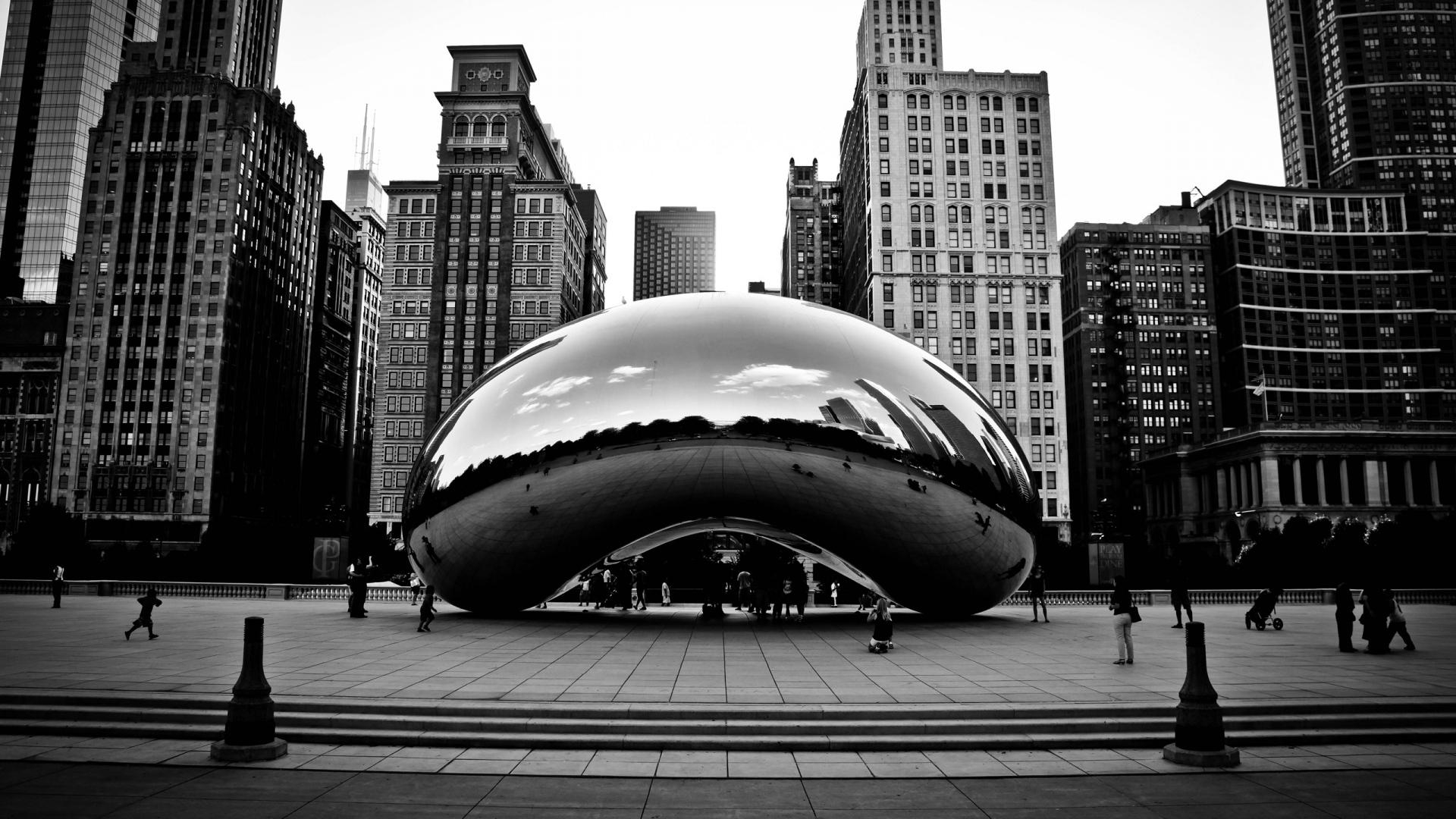 1920x1080 Download wallpaper  chicago, millennium park, usa, Desktop