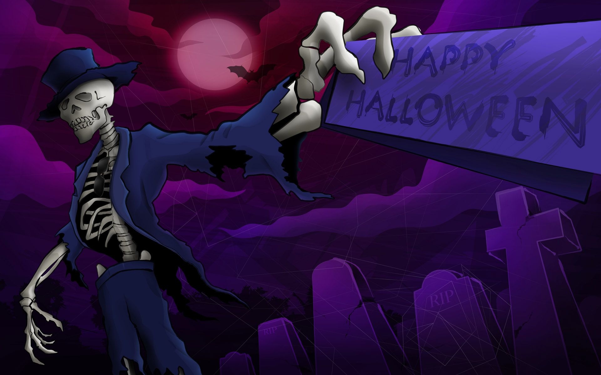 1920x1200 Purple Halloween Background HD for PC, Desktop