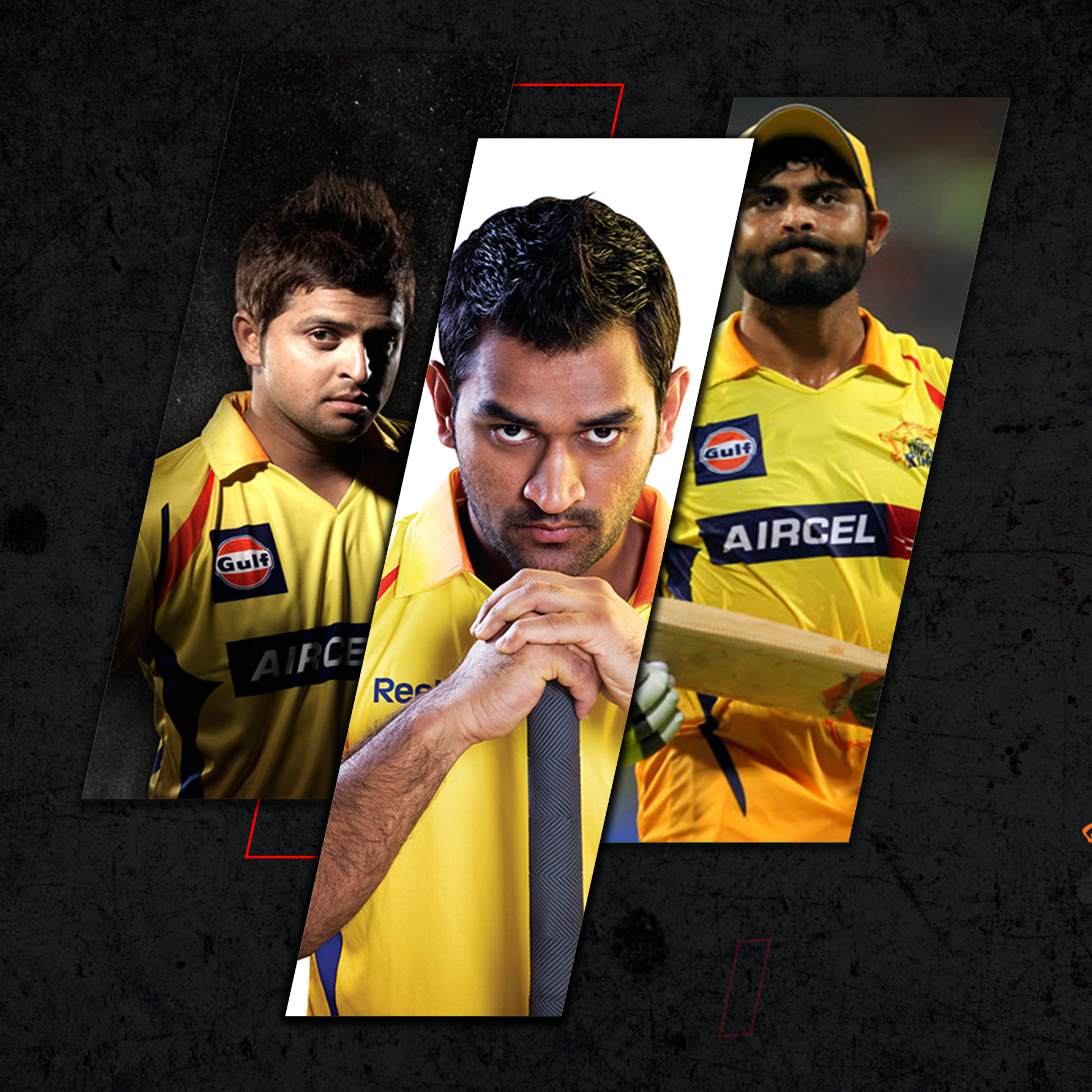 2560x2560 Chennai Super Kings Team Wallpaper 4K, CSK, Squad, IPL Black Dark, Phone