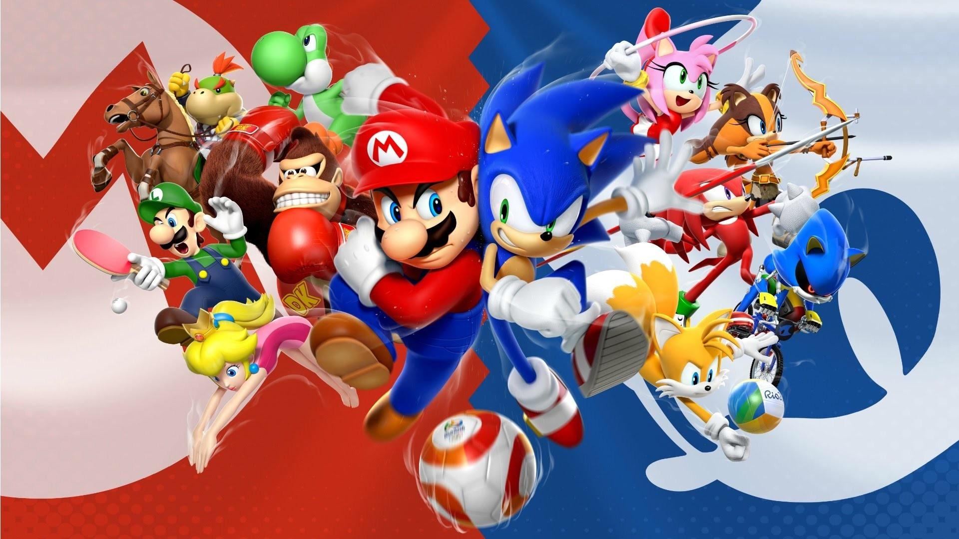 1920x1080 Mario and Sonic Wallpaper, Desktop