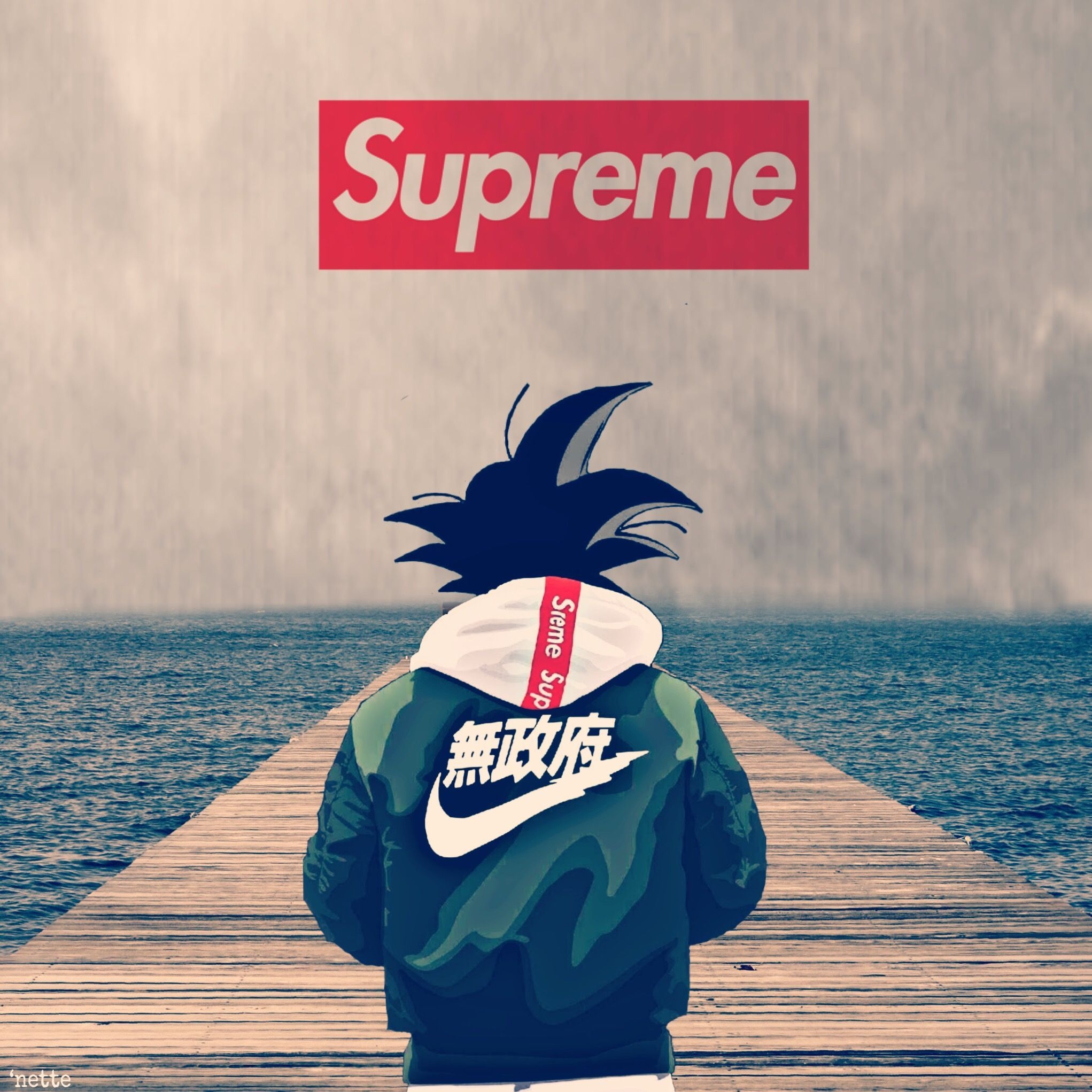 2050x2050 Dragonball Nike Wallpaper, Phone