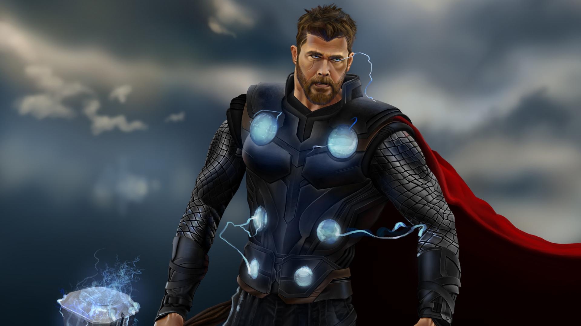 1920x1080 Art Thor, HD Superheroes, 4k Wallpaper, Image, Background, Photo, Desktop