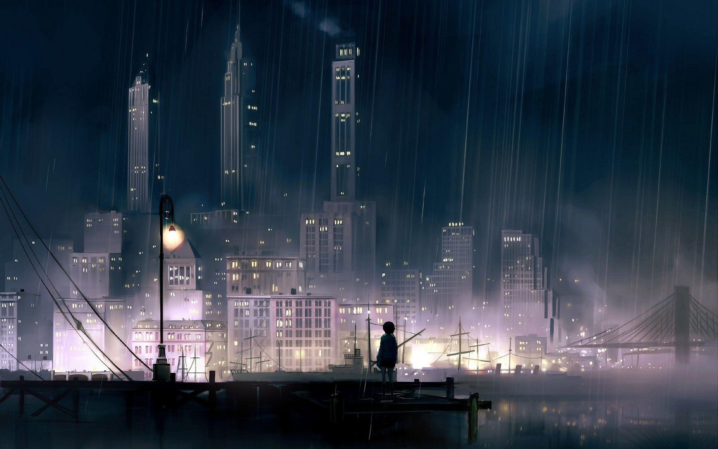 2400x1500 cityscape #scenery #city #night #wallpaper #animescenery. Anime scenery wallpaper, Anime scenery, Scenery wallpaper, Desktop