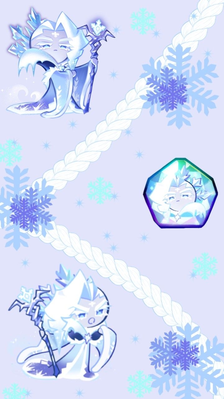 720x1280 Frost Queen Cookie WallPaper. Wallpaper, Cookie run, Mobile wallpaper, Phone