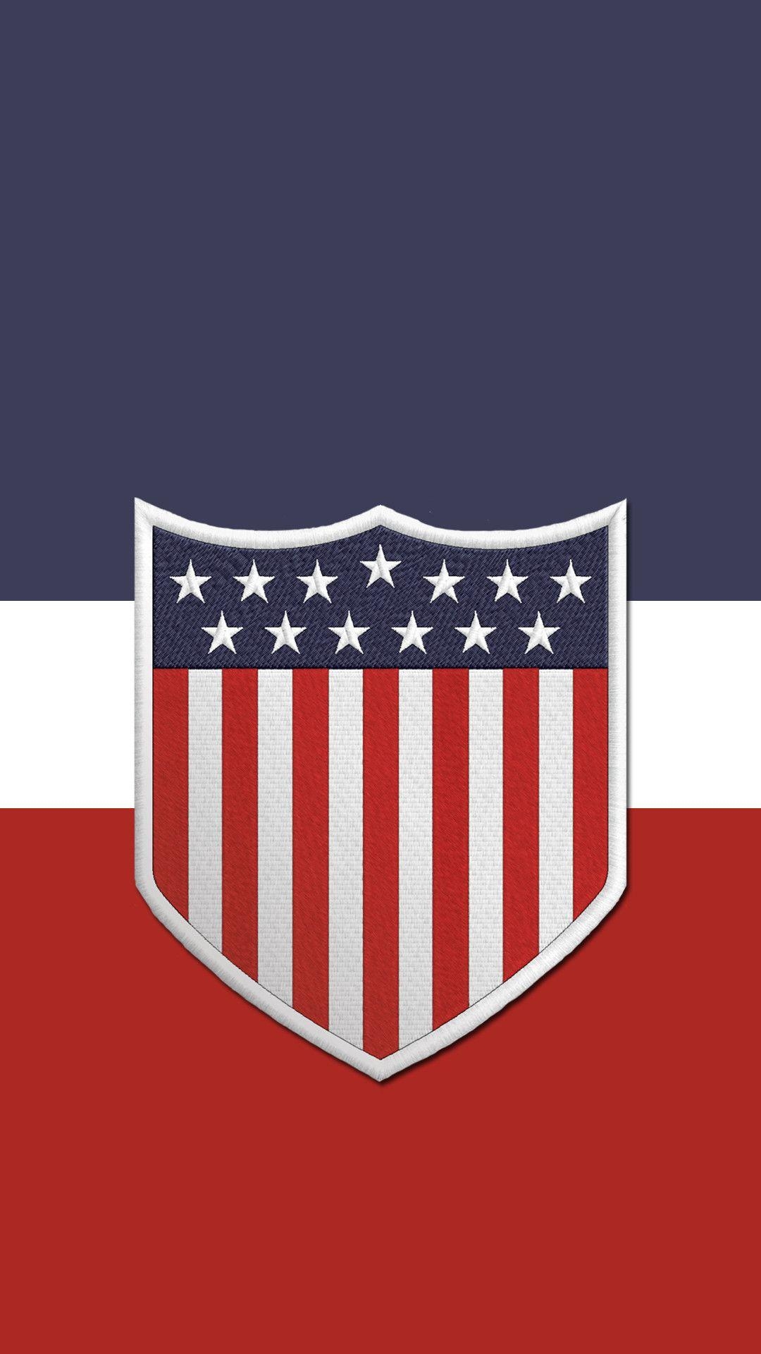 1080x1920 Another US soccer phone wallpaper. Centennial crest this time, Phone