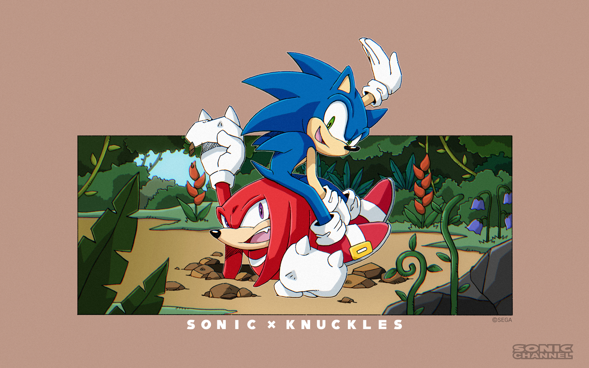 1920x1200 New Official Artwork for February 2021 Focuses On Sonic & Knuckles Sonic Stadium, Desktop