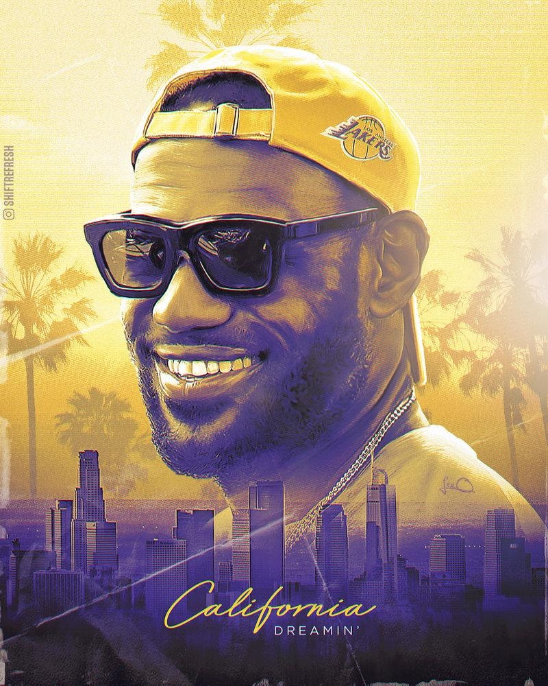 800x1000 Lebron James Lakers NBA, Phone