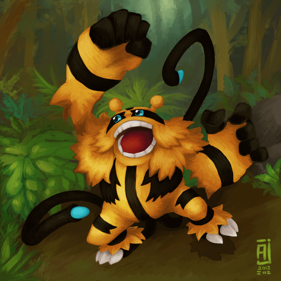 900x900 Shiny Electivire To The Jungle By Alpin J, Phone