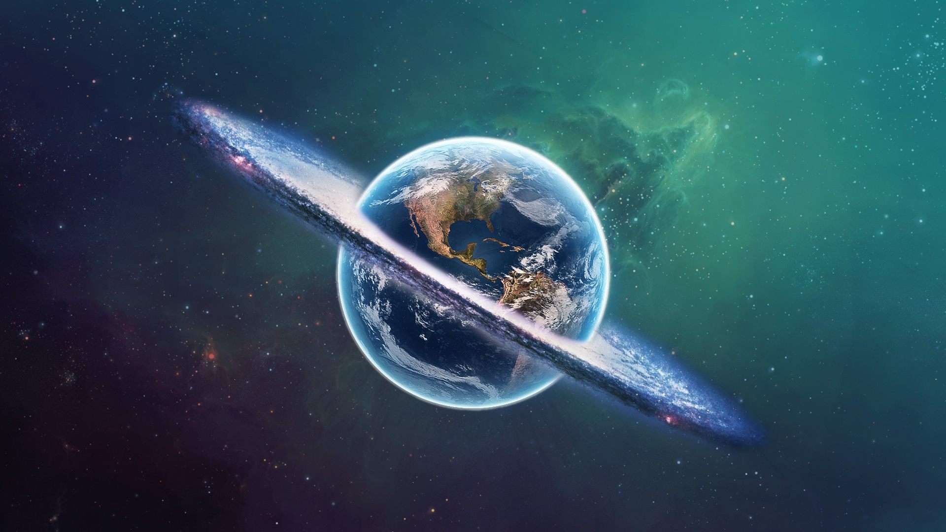 1920x1080 3D Earth, Desktop