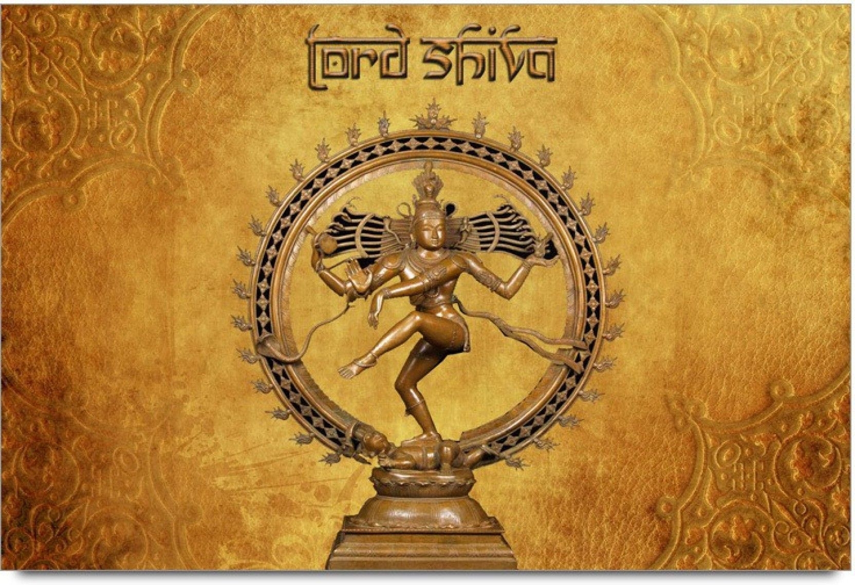 1670x1140 Lord Shiva Nataraja Statue Design Laminated Poster, Desktop