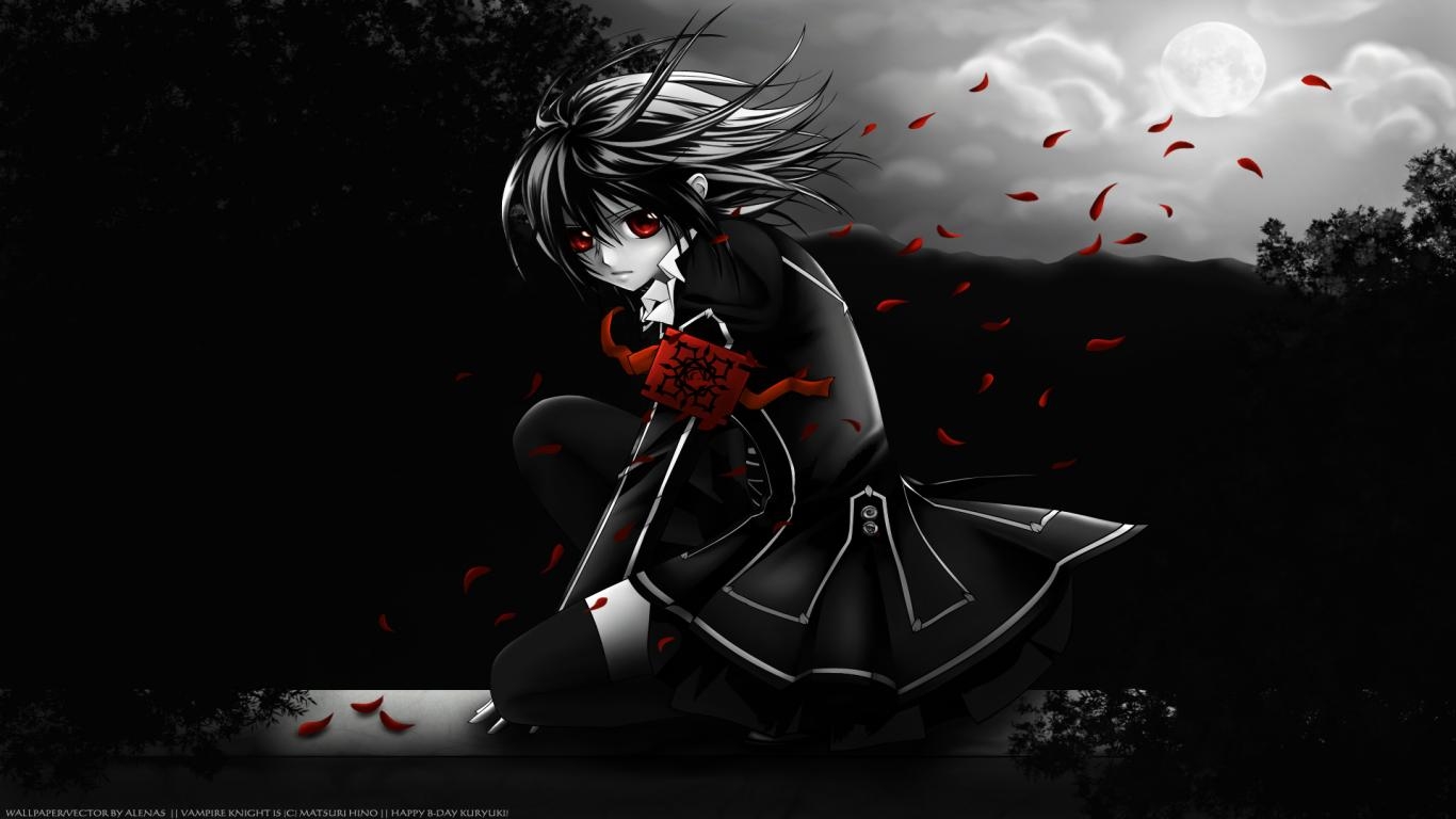 1370x770 wallpaper: Black And White Anime Wallpaper, Desktop